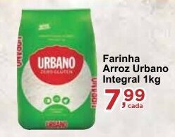 Rossi Supermercado Farinha Arroz Urbano Integral 1kg oferta