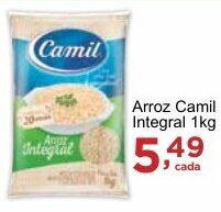 Rossi Supermercado Arroz Camil Integral 1kg oferta