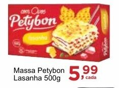 Rossi Supermercado Massa Petybon Lasanha 500g oferta