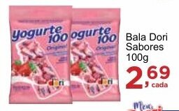Rossi Supermercado Bala Dori Sabores 100g oferta
