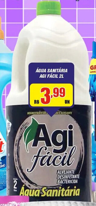 Violeta Supermercados ÁGUA SANITÁRIA AGI FÁCIL 2L oferta