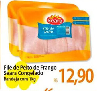 Atacadão Filé de Peito de Frango Seara Congelado Bandeja com 1kg oferta
