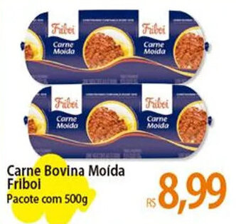 Carne Bovina Moída Friboi Pacote com 500g