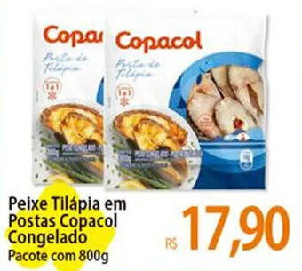 Atacadão Peixe Tilápia em Postas Copacol Congelado Pacote com 800g oferta