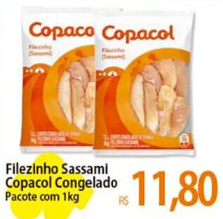 Atacadão Filezinho Sassami Copacol Congelado Pacote com 1kg oferta