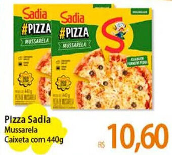 Atacadão Pizza Sadia Mussarela Caixeta com 440g oferta