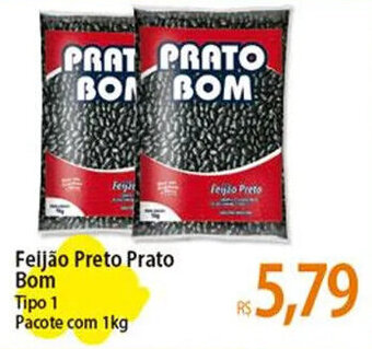 Atacadão Feijão Preto Prato Bom Tipo 1 Pacote com 1kg oferta