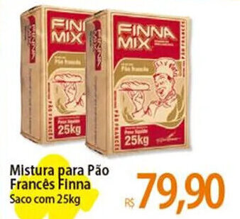 Atacadão Mistura para Pão Francês Finna Saco com 25kg oferta