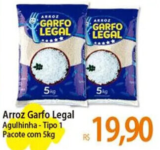 Atacadão Arroz Garfo Legal Agulhinha - Tipo 1 Pacote com 5kg oferta
