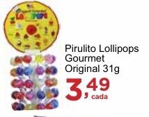 Rossi Supermercado Pirulito Lollipops Gourmet Original 31g oferta