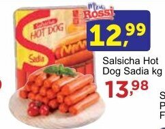 Rossi Supermercado Salsicha Hot Dog Sadia kg oferta