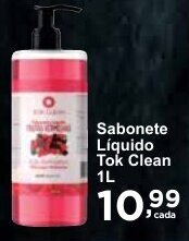 Rossi Supermercado Sabonete Líquido Tok Clean 1L oferta