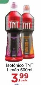 Rossi Supermercado Isotônico TNT Limão 500ml oferta