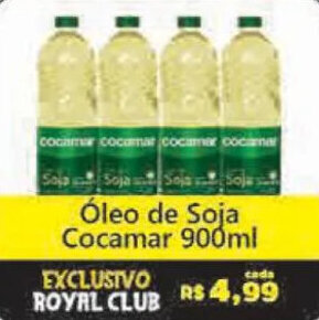 Royal Supermercados Óleo de Soja Cocamar 900ml oferta