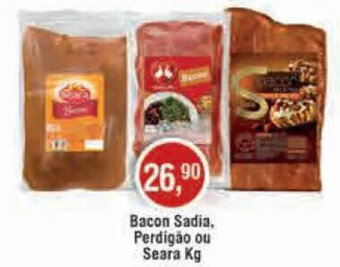 Royal Supermercados Bacon Sadia, Perdigão ou Seara Kg oferta