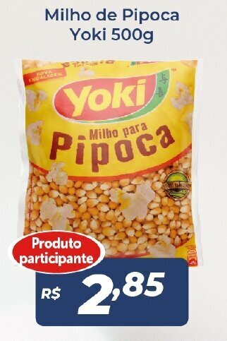 Atakarejo Milho de pipoca Yoki 500g oferta