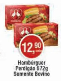 Royal Supermercados Hamburguer Perdigão 672g Somente Bovino oferta