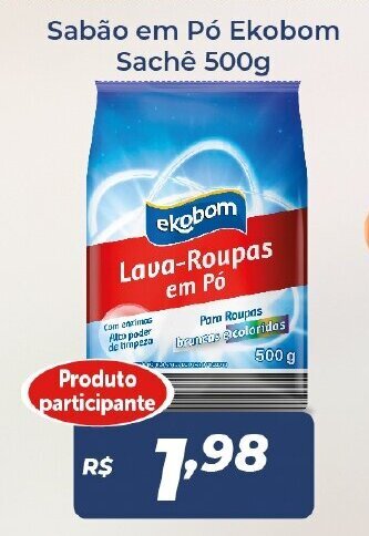 Sabao em Po Ekobom sache 500g