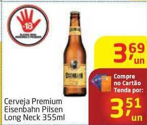 Tenda Atacado Cerveja Premium Eisenbahn Pilsen Long Neck 355ml oferta