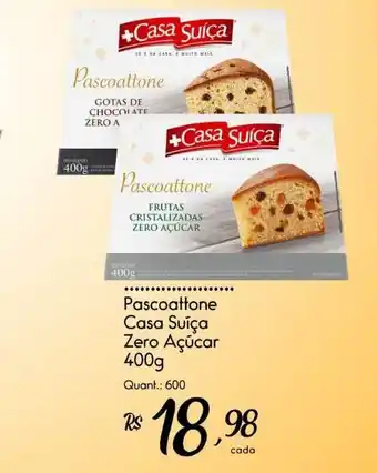 Pascoattone Casa Suíça Zero Açúcar 400g