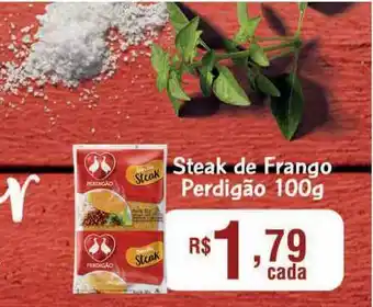 Supermercados São Vicente Steak De Frango Perdigão 100g oferta