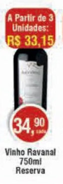 Royal Supermercados Vinho Ravanal 750ml Reserva oferta
