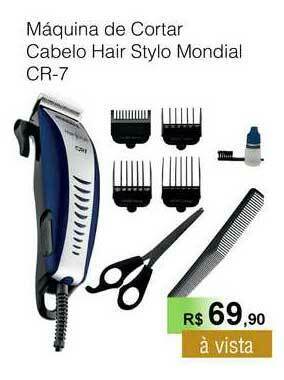 Copercana Máquina De Cortar Cabelo Hair Stylo Mondial Cr-7 oferta