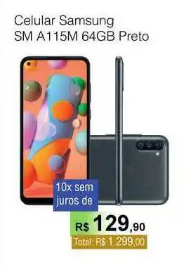 Copercana Celular Samsung Sm A115m 64gb Preto oferta