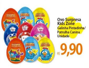 Atacadão Ovo Surpresa Kids Zone Galinha Pintadinha/ Patrulha Canina Unidade oferta