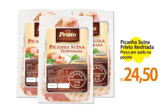 Atacadão Picanha Suína Prieto Resfriada Preço por quilo na pacote oferta