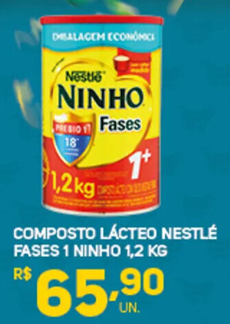 Brasil Atacadista COMPOSTO LÁCTEO NESTLÉ FASES 1 NINHO 1,2 KG oferta