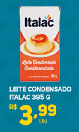 Brasil Atacadista LEITE CONDENSADO ITALAC 395 G oferta
