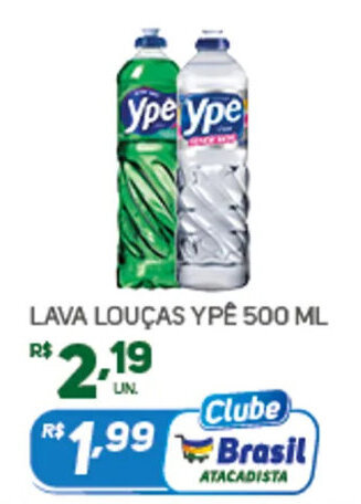 Brasil Atacadista LAVA LOUÇAS YPÊ 500 ML oferta