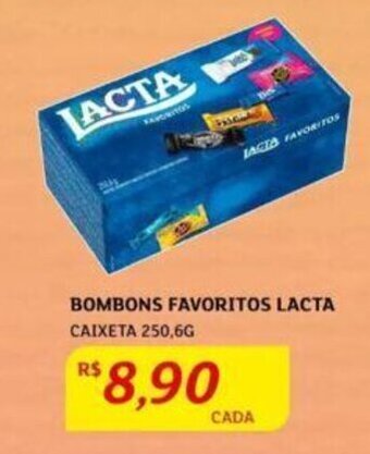 Assaí Atacadista BOMBONS FAVORITOS LACTA CAIXETA 250,6G oferta