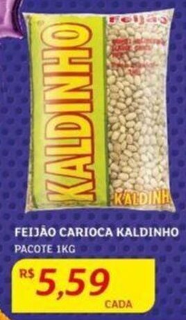 Assaí Atacadista FEIJÃO CARIOCA KALDINHO PACOTE 1KG oferta