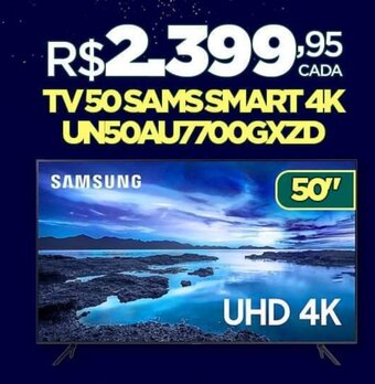 DB Supermercados TV50 SAMSSMART 4K UN50AU7700GXZD oferta