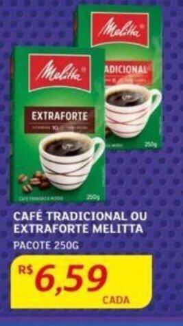 Assaí Atacadista CAFÉ TRADICIONAL OU EXTRAFORTE MELITTA PACOTE 250G oferta