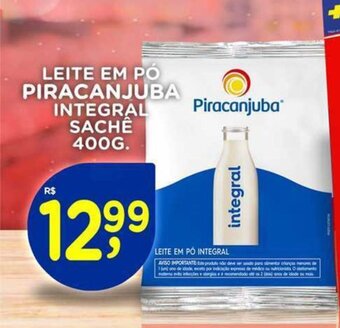 Andorinha Hipermercado LEITE EM PÓ PIRACANJUBA INTEGRAL SACHÊ 400G. oferta