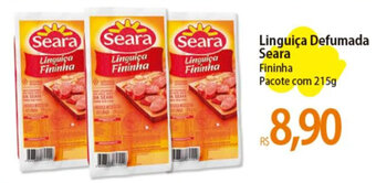 Atacadão Linguiça Defumada Seara Fininha Pacote com 215g oferta
