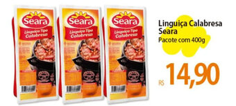 Atacadão Linguiça Calabresa Seara Pacote com 400g oferta