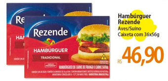 Atacadão Hambúrguer Rezende Aves/Suíno Caixeta com 36x56g oferta