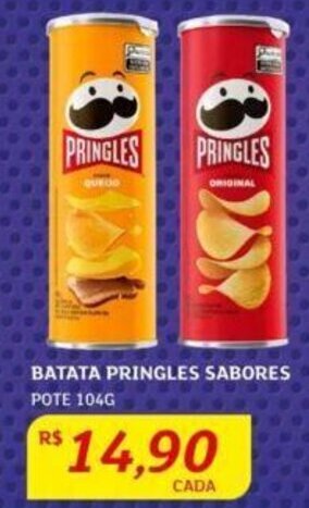 Assaí Atacadista BATATA PRINGLES SABORES POTE 104G oferta