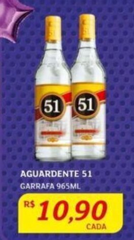 Assaí Atacadista AGUARDENTE 51 GARRAFA 965ML oferta