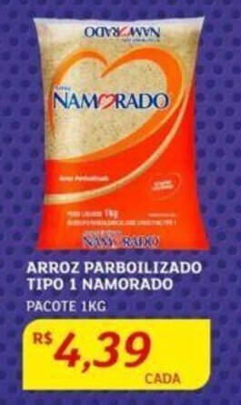 Assaí Atacadista ARROZ PARBOILIZADO TIPO 1 NAMORADO PACOTE 1KG oferta