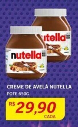 Assaí Atacadista CREME DE AVELA NUTELLA POTE 650G oferta