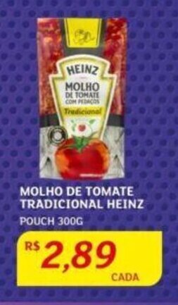 Assaí Atacadista MOLHO DE TOMATE TRADICIONAL HEINZ POUCH 300G oferta