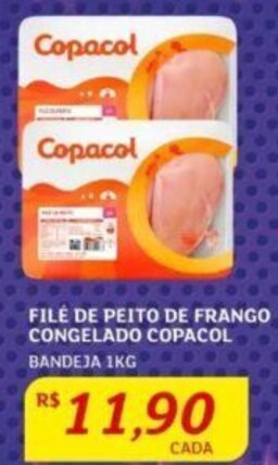 Assaí Atacadista FILÉ DE PEITO DE FRANGO CONGELADO COPACOL BANDEJA 1KG oferta