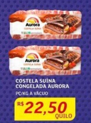 Assaí Atacadista COSTELA SUÍNA CONGELADA AURORA PC/KG A VÁCUO oferta