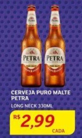 Assaí Atacadista CERVEJA PURO MALTE PETRA LONG NECK 330ML oferta