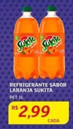 Assaí Atacadista REFRIGERANTE SABOR LARANJA SUKITA PET IL oferta